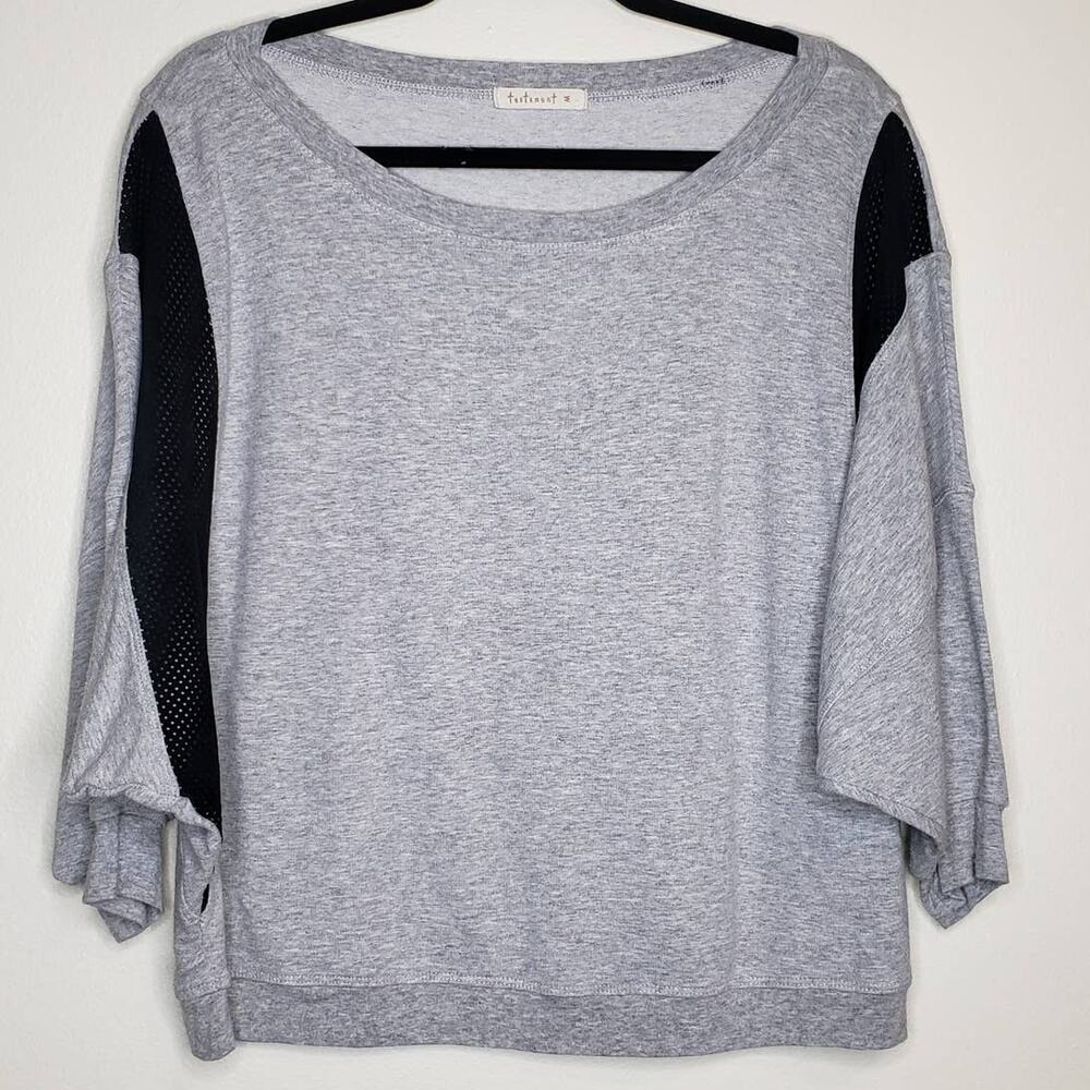 Testament| Gray with Black Mesh Top